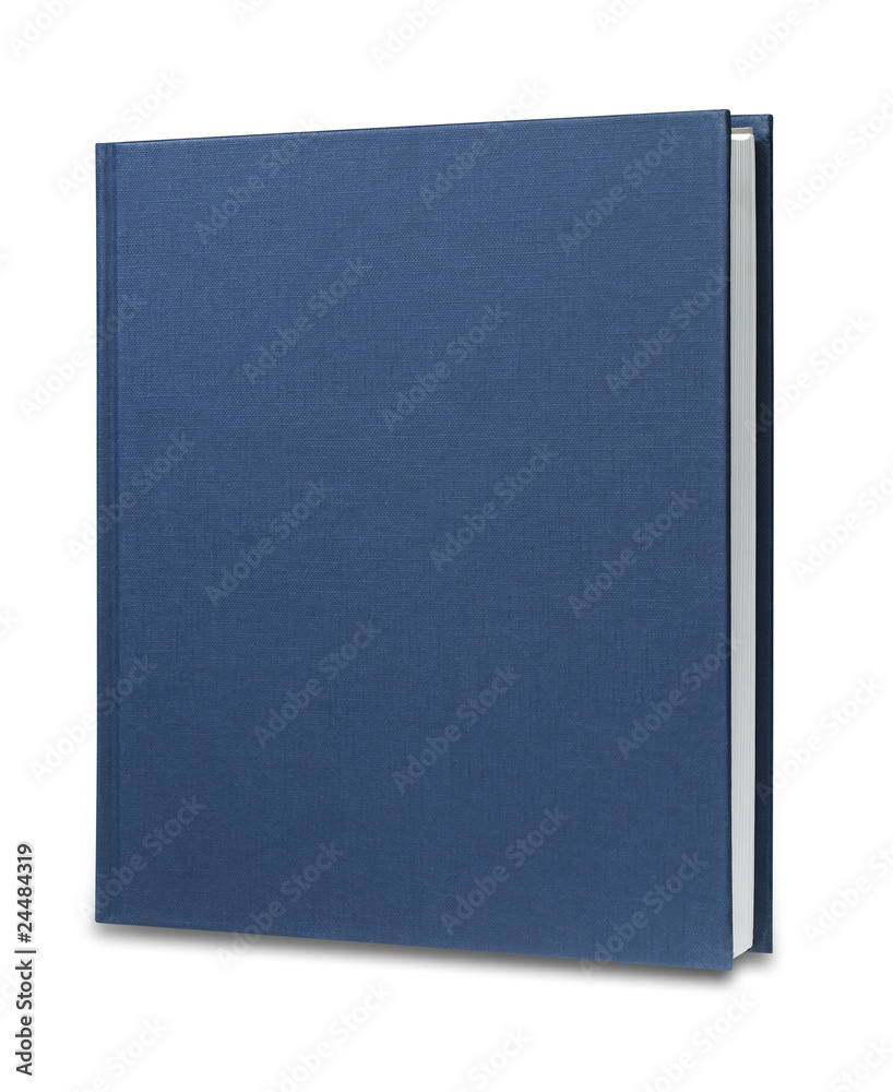 Blue book, isolated with clipping path Blue book, isolated with clipping path
