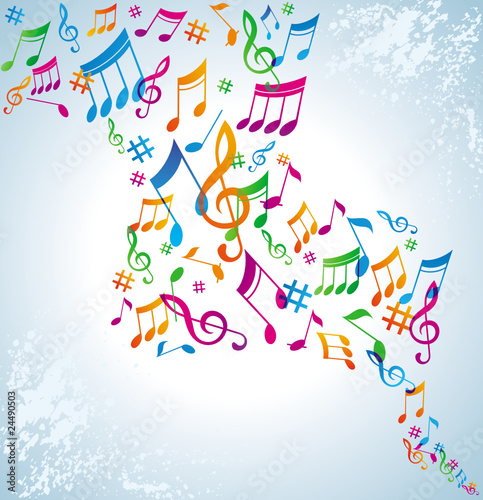 Colorful music background.