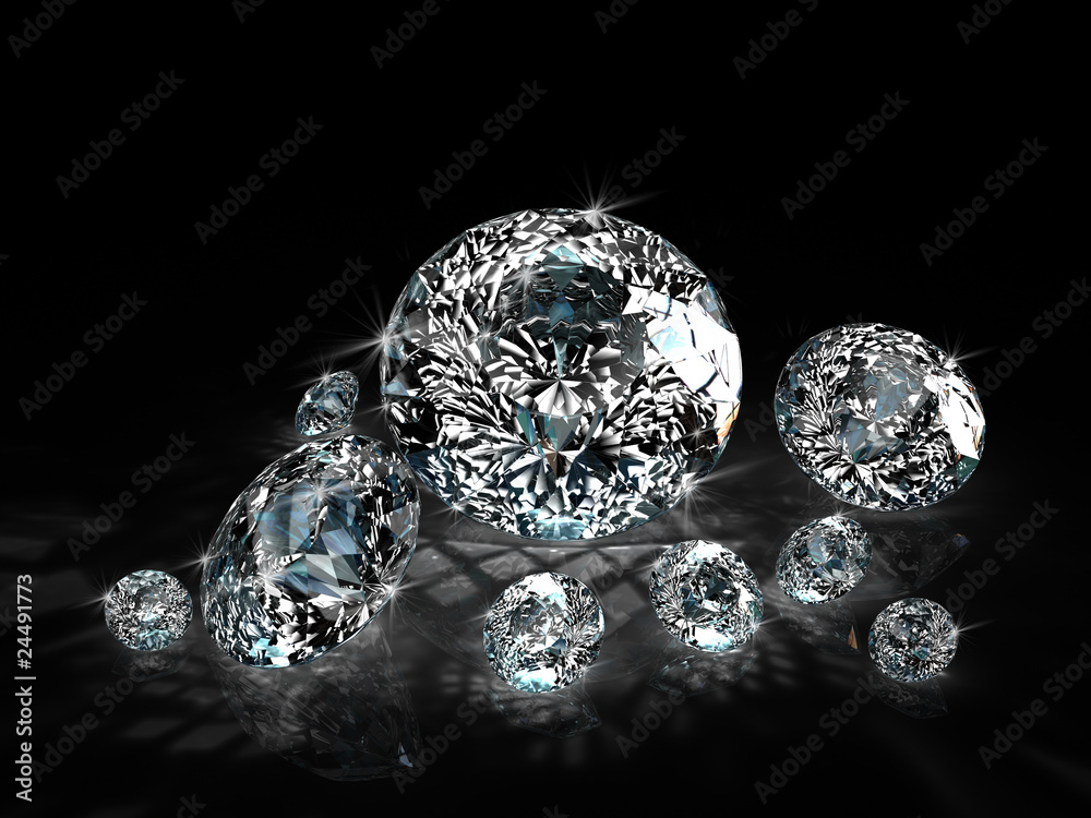 diamonds on black background diamonds on black background