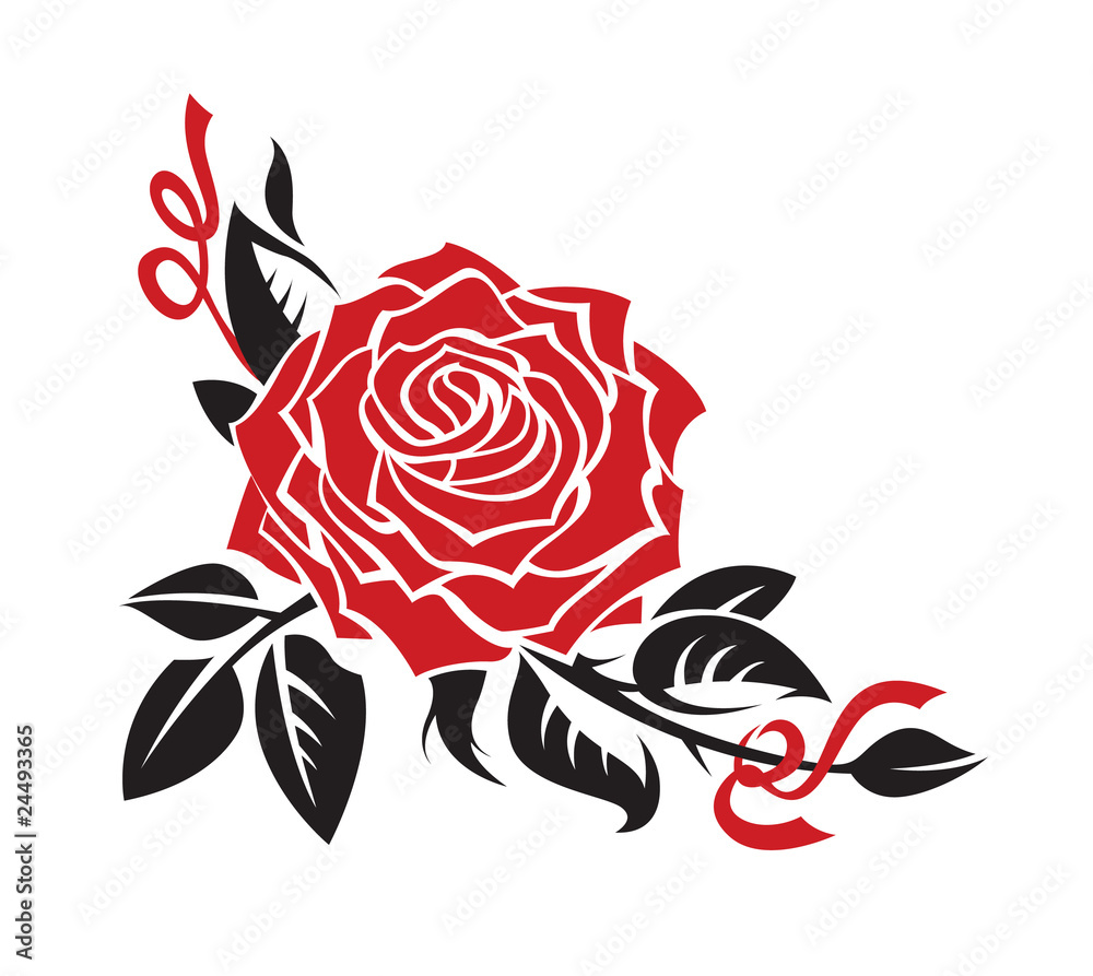 vector rose