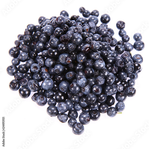 Blue Berry: a stack of fruit on white background