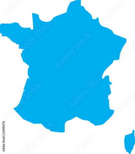 Vector map of France