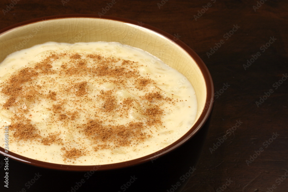 delicious fancy rice pudding