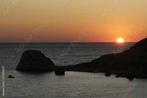 Aphrodite's Rock Sunset © andych