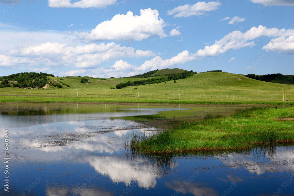 Landscape in grassland Landscape in grassland