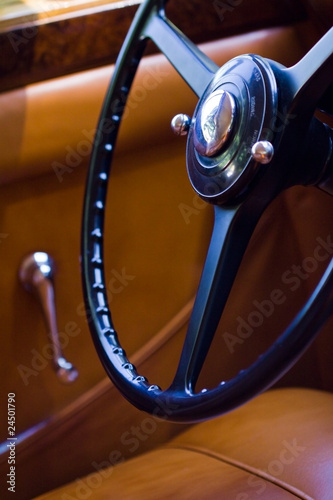 Plakat Vintage car interior