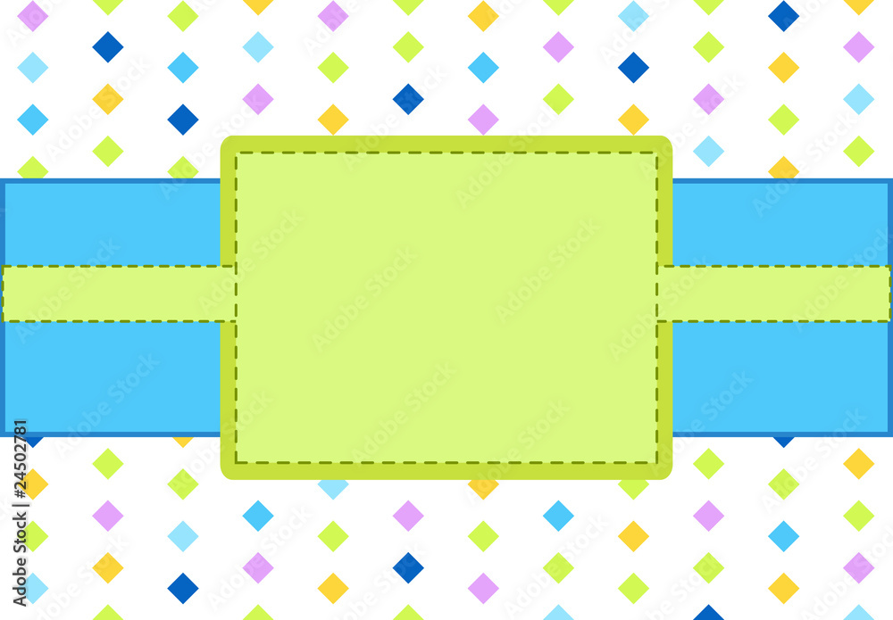 Design blue and green frame Design blue and green frame