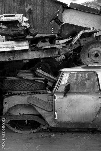 Old abandoned car