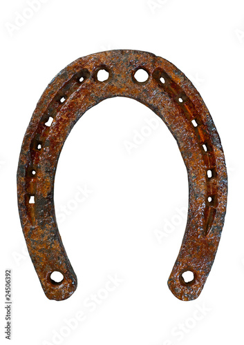 old rusty horseshoe