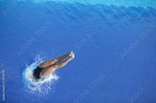 Fototapeta dive into the water