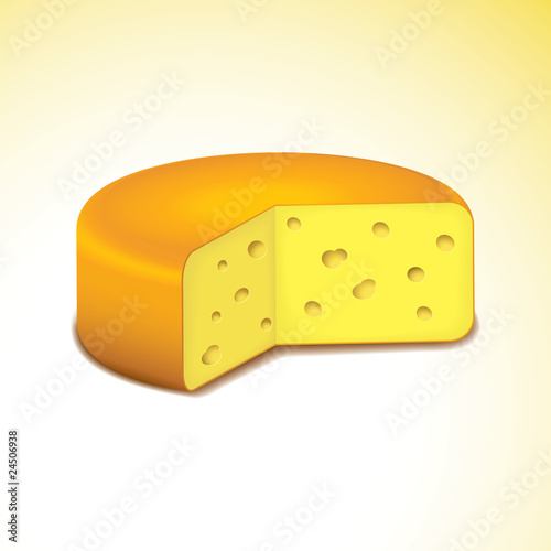 Swiss cheese. Vector illustration. Eps8
