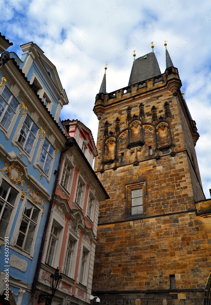 La torre del ponte Carlo a Praga