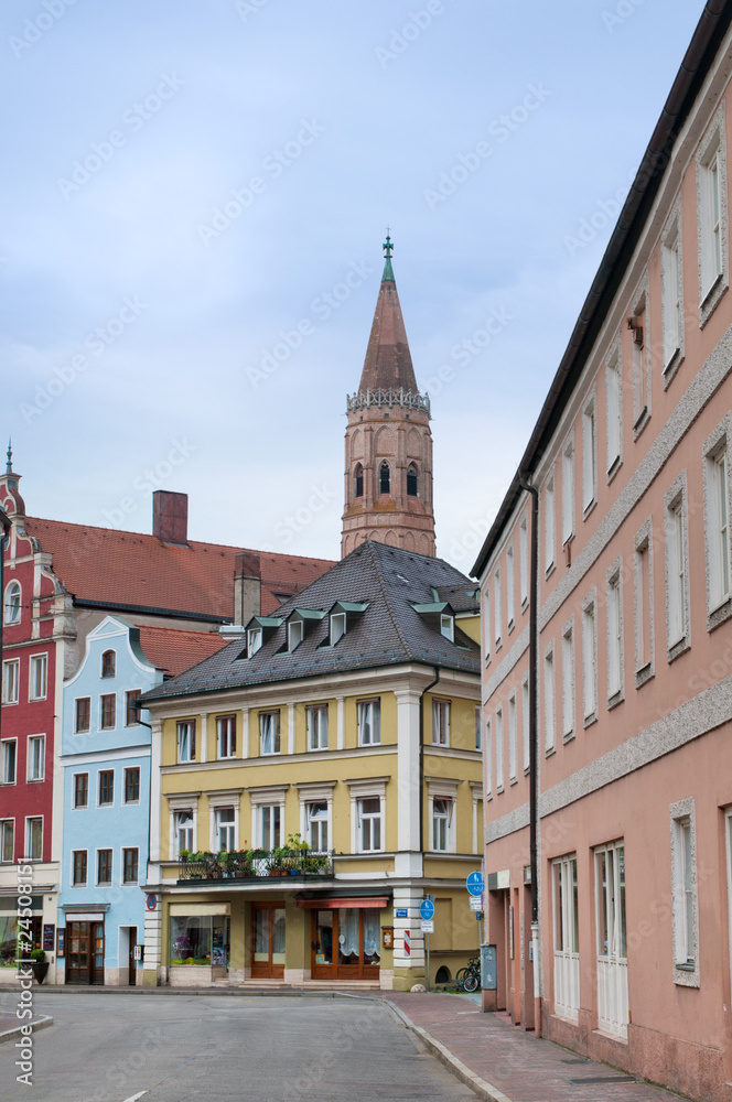 Obraz premium Paved bavarian Streeet