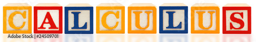 Fotografie Alphabet Blocks Calculus