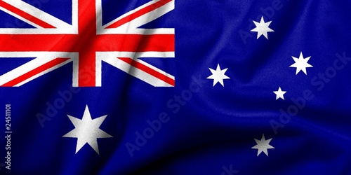 3D Flag of Australia satin #24511101