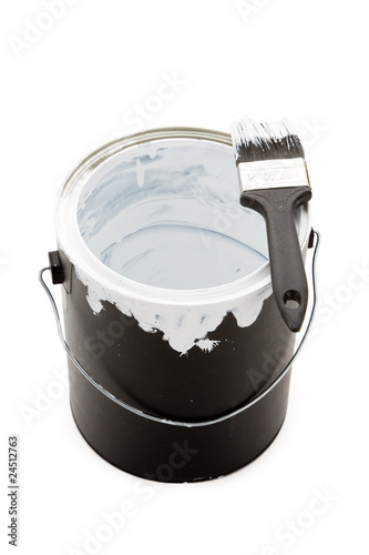 Paint Can and Paintbrush
