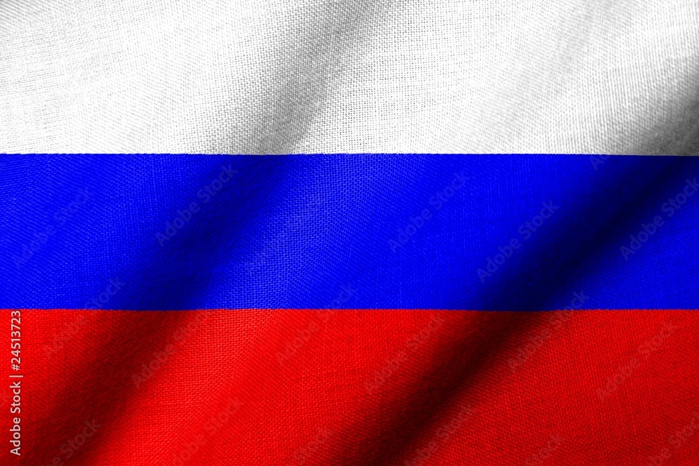 Fototapeta premium 3D Flag of Russia waving