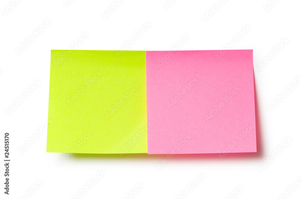 Reminder notes isolated on the white background Reminder notes isolated on the white background