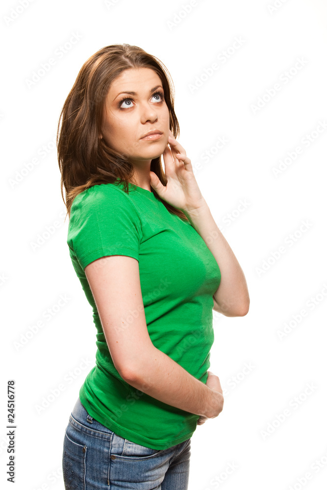 Surprised young woman Surprised young woman