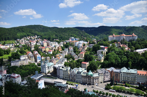 Fototapeta look at the spa of Karlovy Vary
