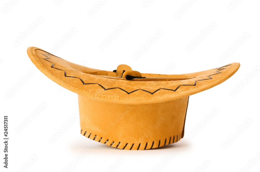 Fototapeta premium Cowboy hat isolated on the white background