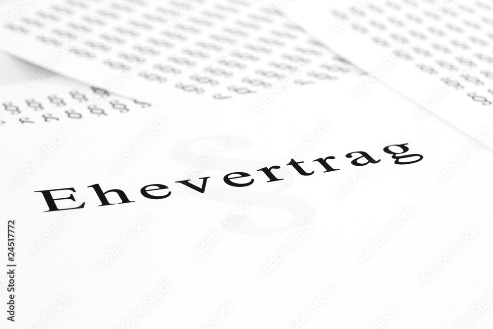 Fototapeta premium Paragraphen Dschungel - Der Ehevertrag
