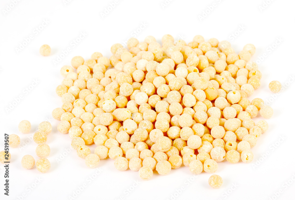 dried pea seeds isolated on white dried pea seeds isolated on white