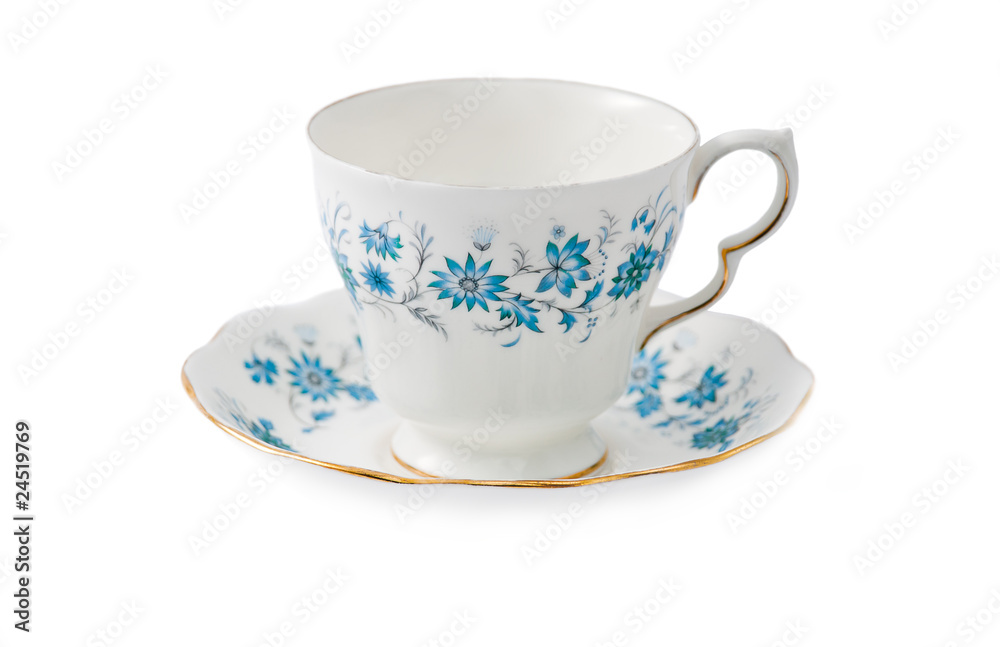 China porcelain tea cup - flower design China porcelain tea cup - flower design