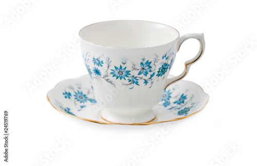 China porcelain tea cup - flower design