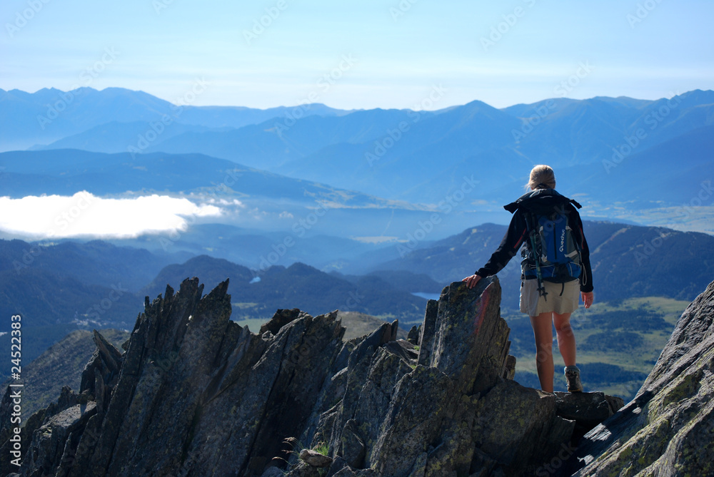 Alpiniste au Carlit