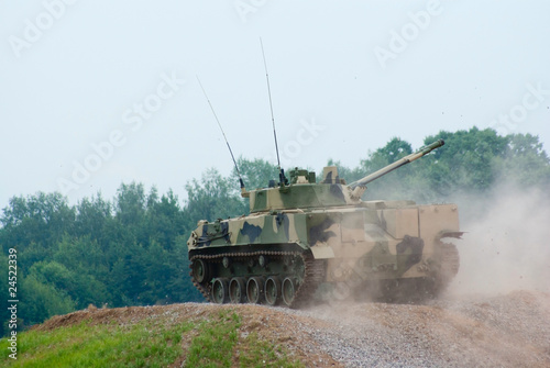 BMD-4 armored vehicle on the move