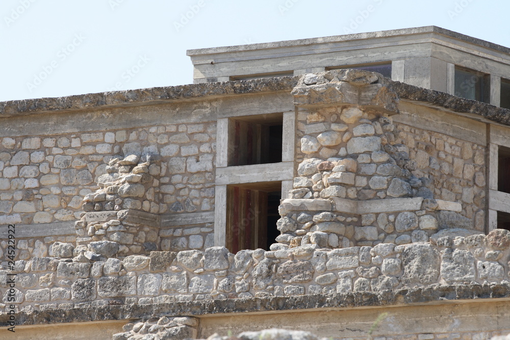 old palace ruins in Knossos
