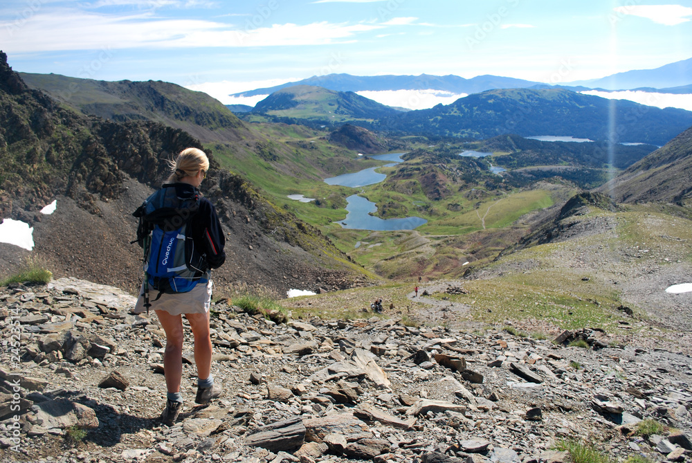 Fototapeta premium La descente du Pic Carlit