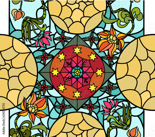 stained glass window seamless background