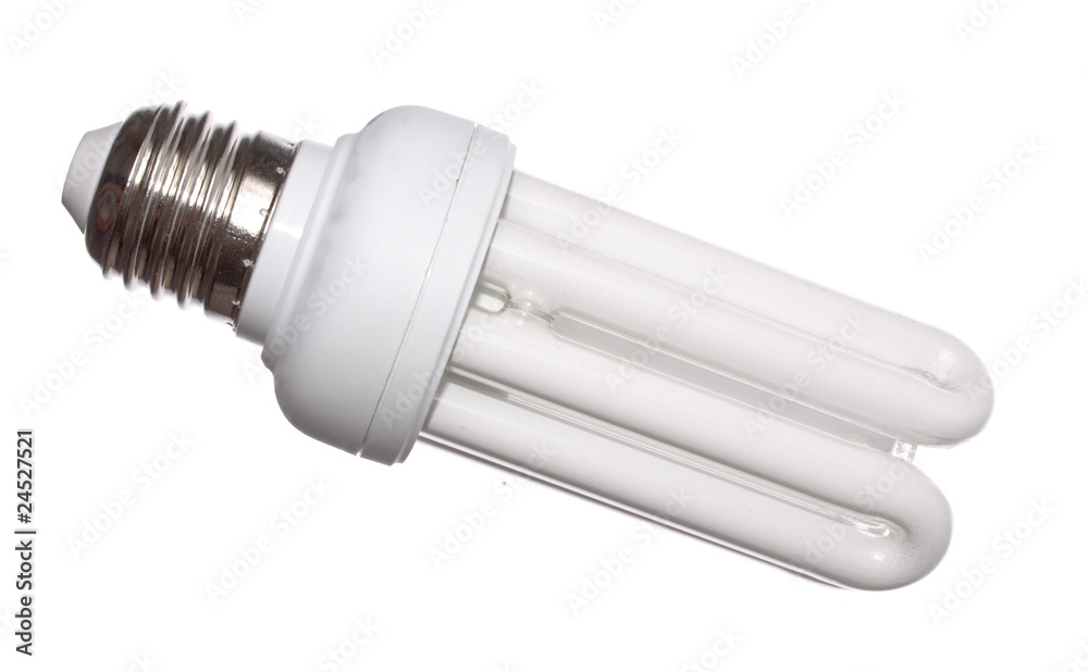 Energy saving light bulb isolated on white background Energy saving light bulb isolated on white background