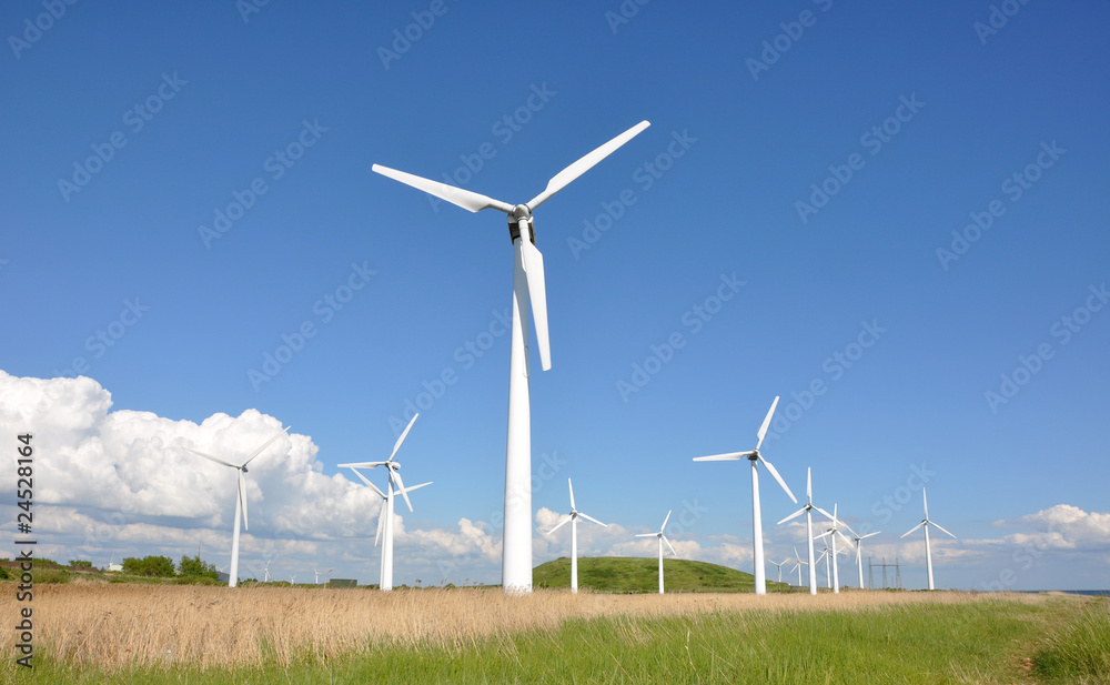 Wind turbines farm Wind turbines farm