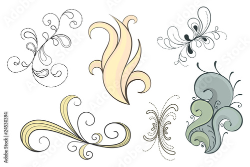 Vector Swirls Set