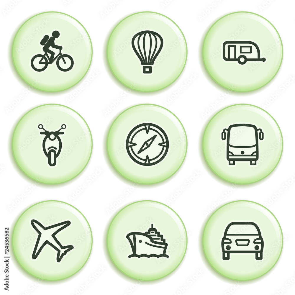 Green icon with button 20