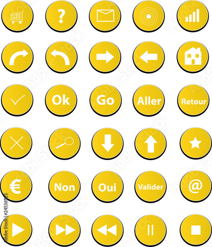 pictos web jaune