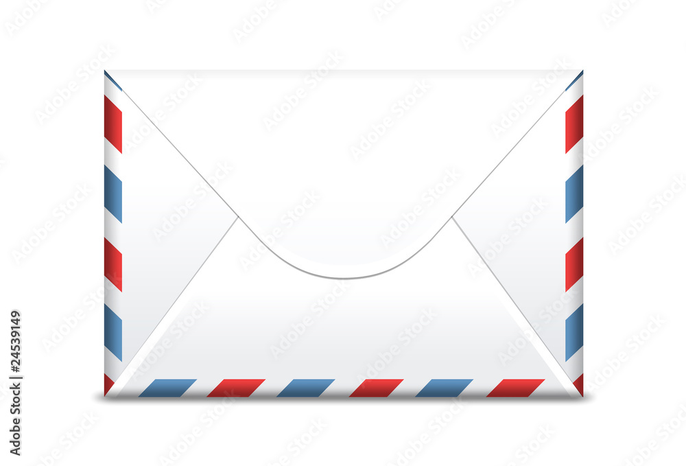 Obraz premium Envelope isolated, front side