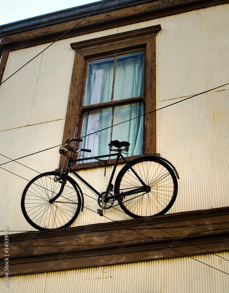 bicicleta en ventana