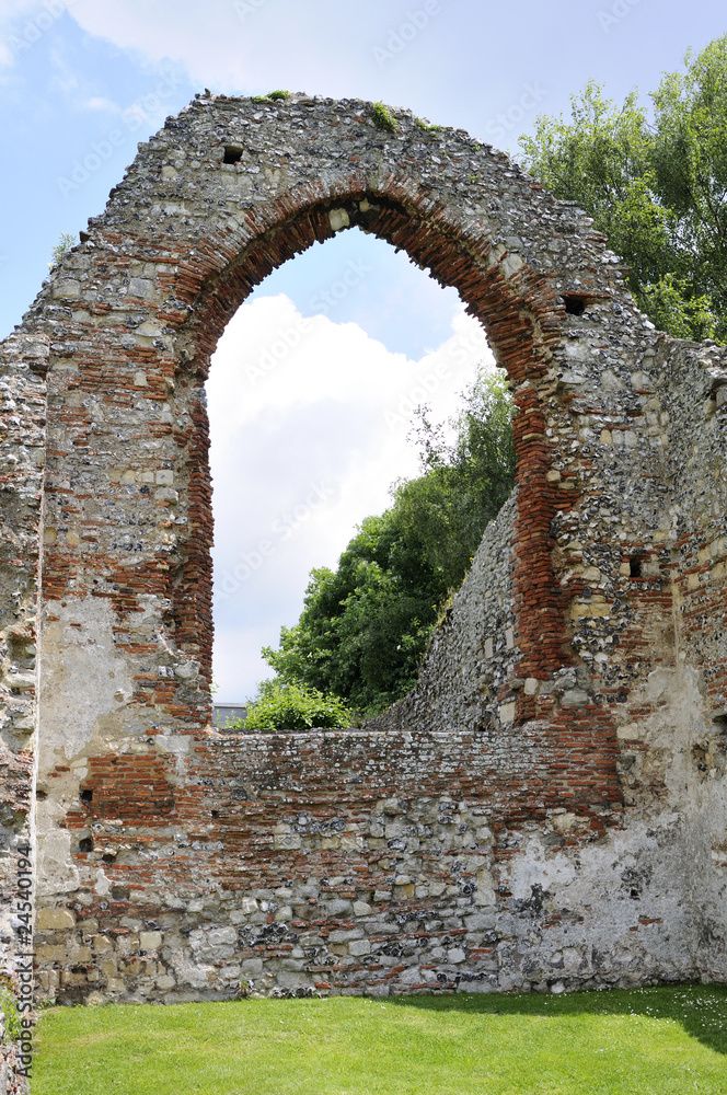 window and ruins from Kent UK Europe