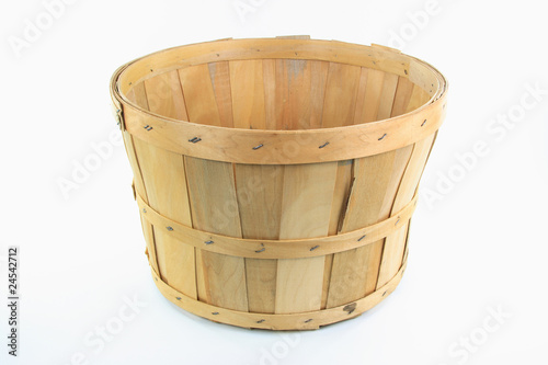 Wooden bushel. photo