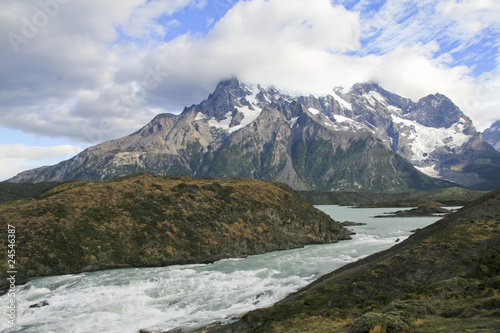 Torres del Paine landscape in Patagonia, Chile