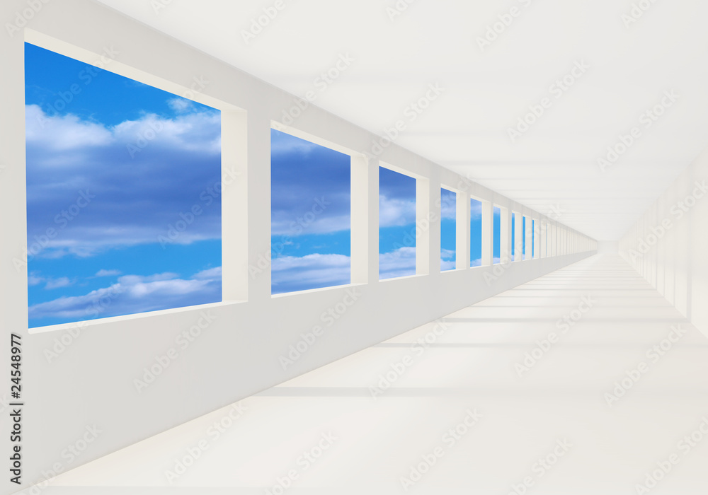 Fototapeta premium 3d rendering the empty room