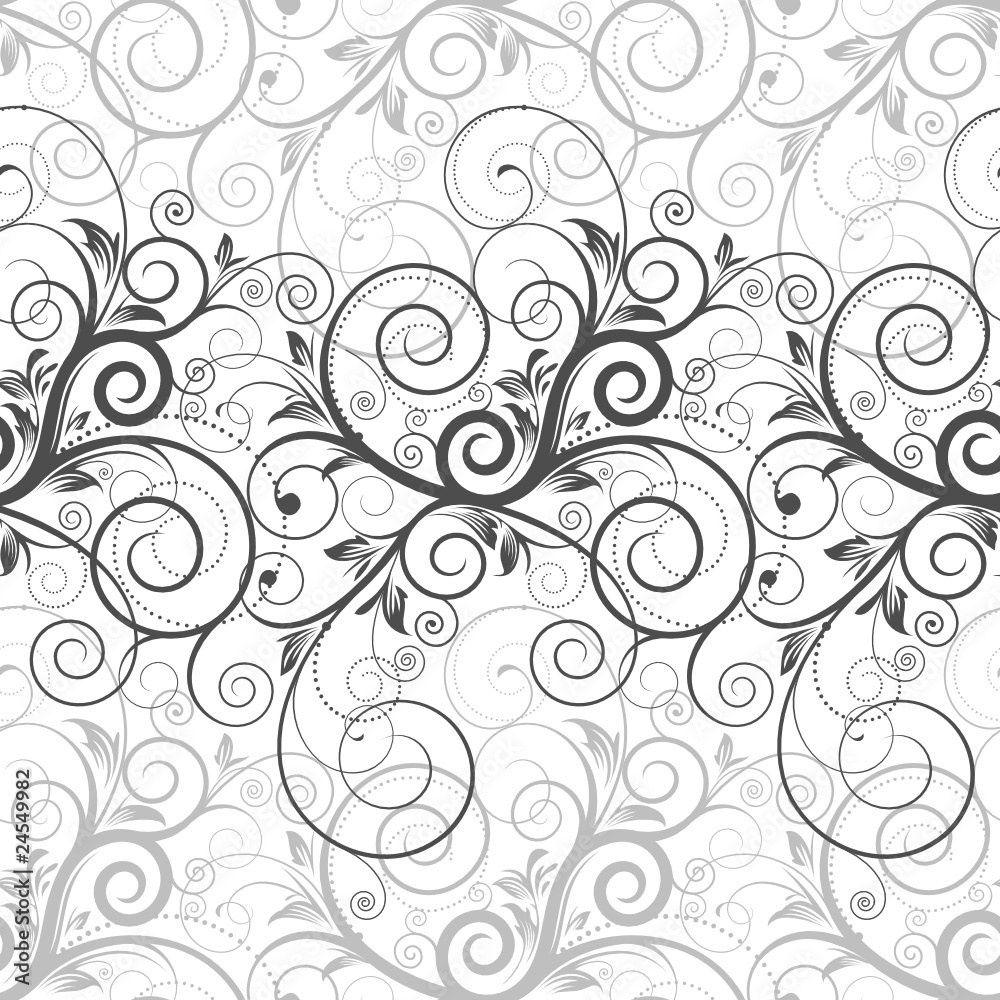 Floral seamless background. Vector layered. Floral seamless background. Vector layered.