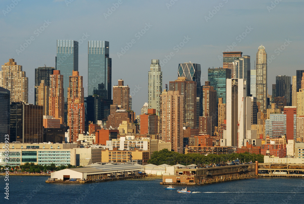 Obraz premium Urban city sunset