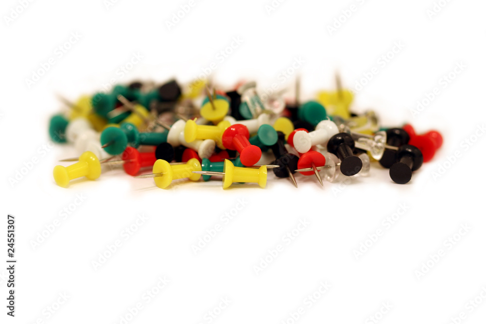 Multi Coloured Push Pins Multi Coloured Push Pins