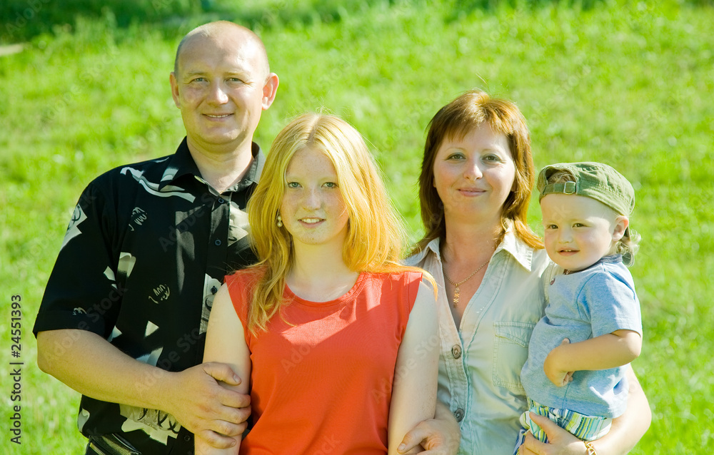 Fototapeta premium Happy family