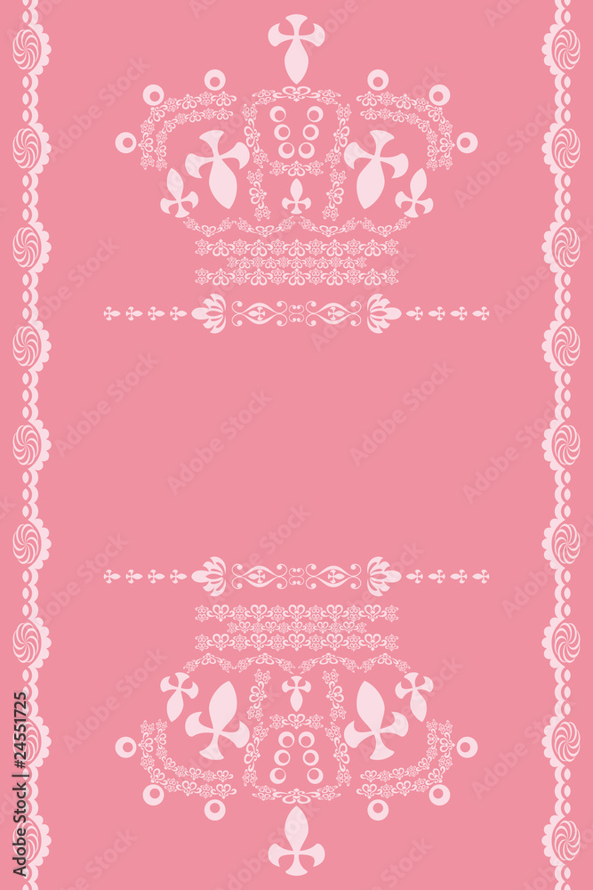 Abstract pink crown background Abstract pink crown background